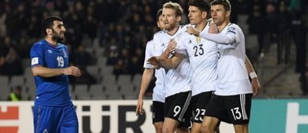 Germania a primit primul gol în preliminariile Cupei Mondiale din 2018